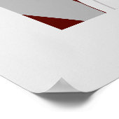Poster Gras géométrique rouge et gris Abstrait (Coin)