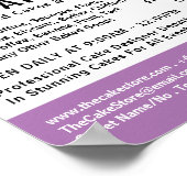 Poster Gras moderne, boulangerie, Boutique de gâteaux (Coin)