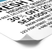 Poster Gras Moderne, Pêcheur/Épouse, Marché aux Poissons (Coin)