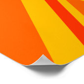 Poster Gras orange Union Jack Britanniques Drapeau Swag (Coin)