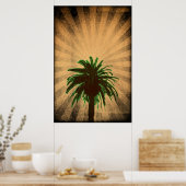 Poster Gras Palm Tree (Cuisine)
