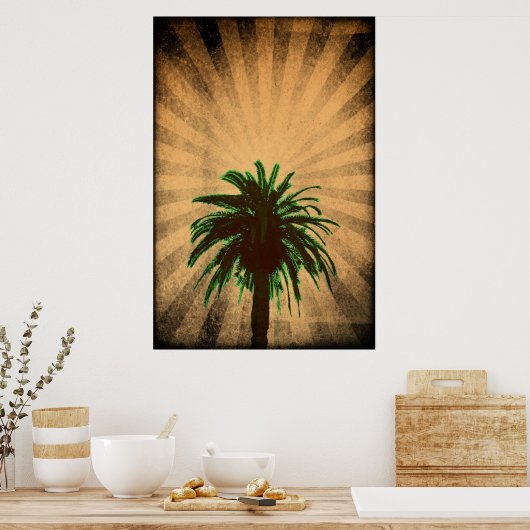 Poster Gras Palm Tree (Cuisine)