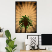Poster Gras Palm Tree (Bureau à domicile)