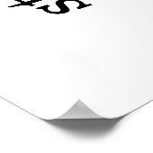 Poster Gras Pensée positive Je suis Affirmations (Coin)