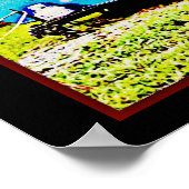 Poster Gras Retro Travel Trailer Camper Art (Coin)