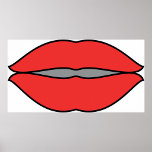 Poster Gras rouge lèvres Pop Art<br><div class="desc">Ajoutez une pop de couleur audacieuse à votre espace avec cette affiche vibrante avec de grandes lèvres rouge vif ! Ce graphisme accrocheur fait une déclaration avec sa couleur vive et son design saisissant, parfait pour ajouter une touche de sass et de personnalité à toute pièce. Idéal pour les intérieurs...</div>