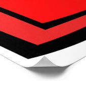 Poster Gras rouge mauvais style de graffiti (Coin)