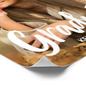 Poster Gras Script Graduate Photo Custom 2025 Graduation (Coin)