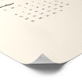 Poster Gras simple | Calendrier Cream et Black 2024 (Coin)