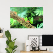 Poster Gras Vibrant Fantaisie fourmis à découper les feui (Bureau à domicile)