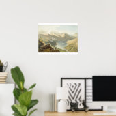 Poster Grasmere from Langdale Fell, from 'The English Lak (Bureau à domicile)