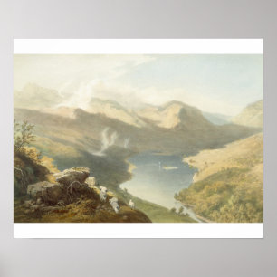 Poster Grasmere from Langdale Fell, from 'The English Lak