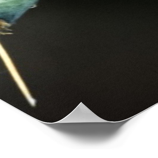 Poster Grasshopper sur Cactus (Coin)