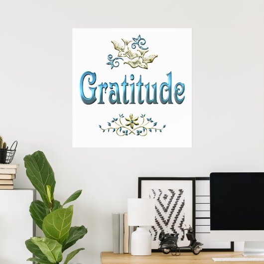 POSTER GRATITUDE (Bureau à domicile)