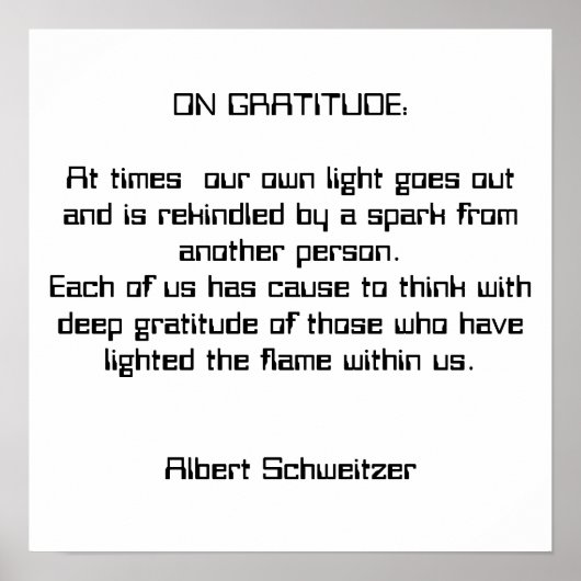 Poster Gratitude (Devant)