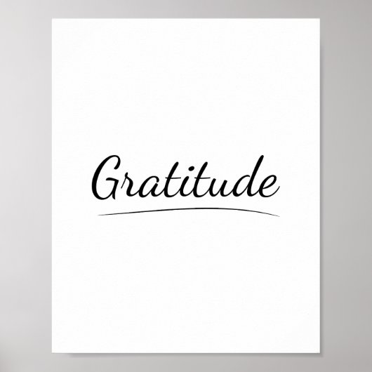 Poster Gratitude, Appréciation, Gentillesse, Bénédiction (Devant)