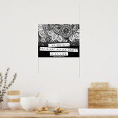 Poster Gratitude Appréciation Merci Lumière (Cuisine)