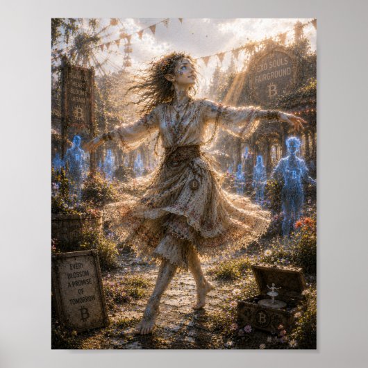 Poster Gratitude / Danseur folklorique / Ancienne foire (Devant)