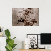 Poster Gratitude de Zen Bamboo (Bureau à domicile)