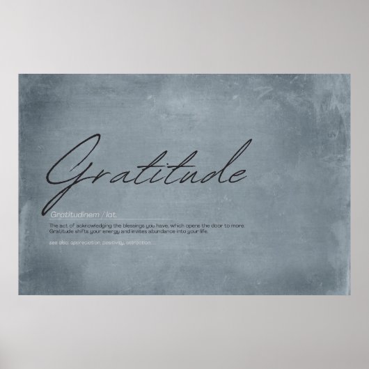 Poster Gratitude is the Attitude: Elevate Your Life (Devant)