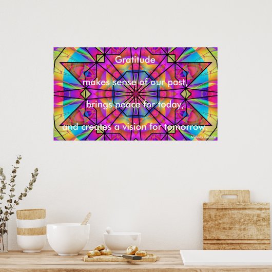 Poster "Gratitude Makes Sense" (Cuisine)