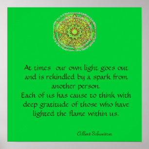 Poster Gratitude Mandala