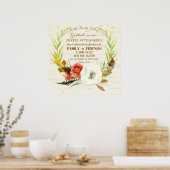 Poster Gratitude Mariage Boho Bohemian Wreath Floral Fall (Cuisine)