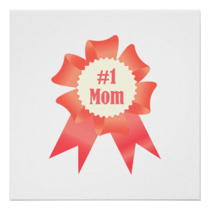 Poster Gratitude Numéro Une maman lauréat du prix ruban