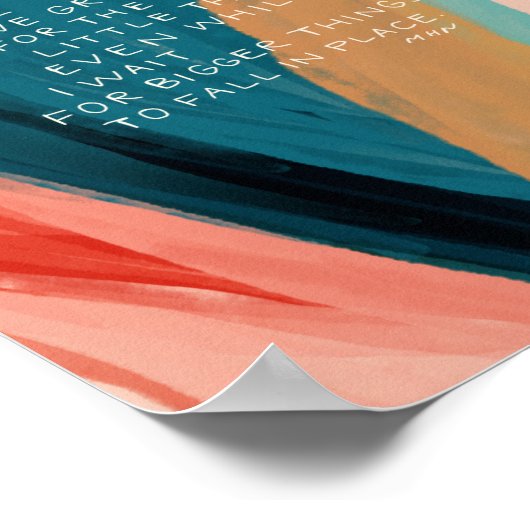 Poster Gratitude pour les petites choses (Coin)