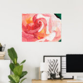 Poster Gratitude Rose (Bureau à domicile)