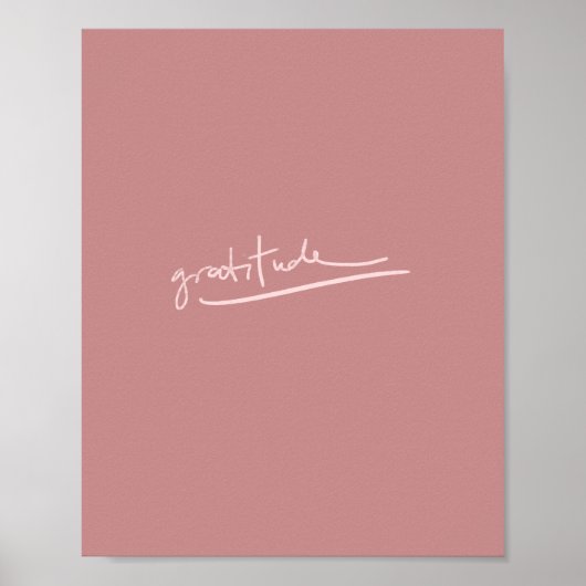 Poster Gratitude - Simple Moderne Tendance Citation Posit (Devant)