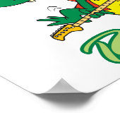 Poster grators rock n roll alligator dessin animé (Coin)