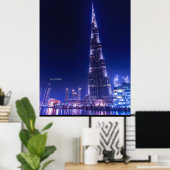Poster gratte-ciel de Burj Khalifa, Dubaï, (Bureau à domicile)