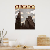 Poster Gratte-ciel de Chicago (Cuisine)
