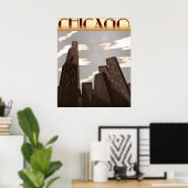 Poster Gratte-ciel de Chicago (Bureau à domicile)