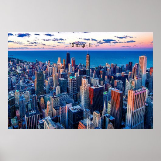 Poster Gratte-ciel de Chicago, Illinois (Devant)