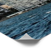 Poster gratte-ciel de Miami contre ciel dégagé (Coin)