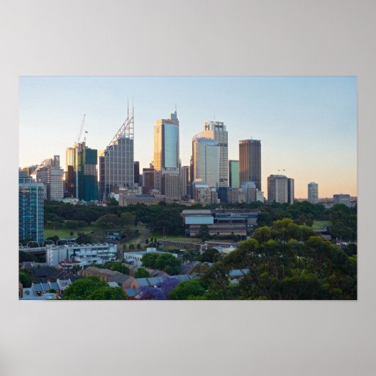 Poster Gratte-ciel du centre des affaires de Sydney (Devant)
