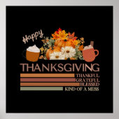 Poster Gratuit Gratuit Conception De Thanksgiving (Devant)