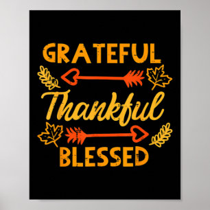 Poster Gratuit Merci Blessé Automne Thanksgiving Automne