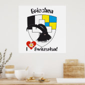 Poster Graubünden Grigioni Grischun (Cuisine)