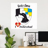 Poster Graubünden Grigioni Grischun (Bureau à domicile)
