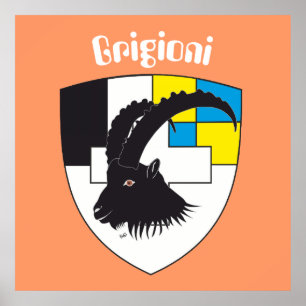 Poster Graubünden Grigioni Grischun