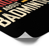 Poster Grave à propos de Badminton Funny (Coin)