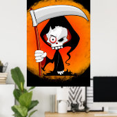 Poster Grave couche Cartoon Bouteille d'eau (Bureau à domicile)