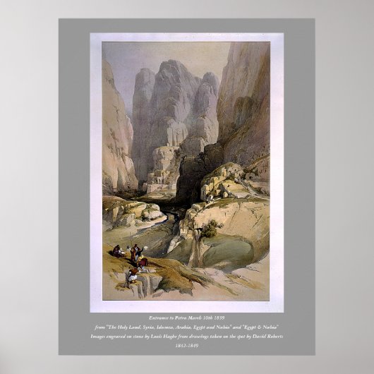 Poster Gravé sur pierre par Louis Haghe (Devant)