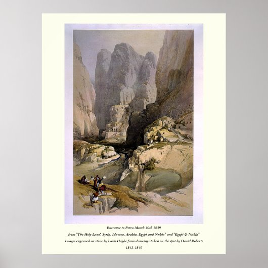 Poster Gravé sur pierre par Louis Haghe (Devant)