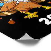 Poster Grave Thanksgiving Dabbing Turquie Pilgrim Boys Ki (Coin)