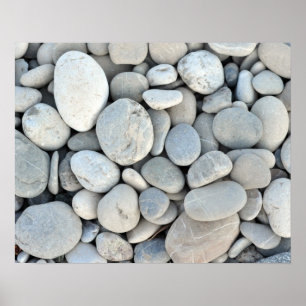 Poster gravier en pierre rond de nature de minerais de