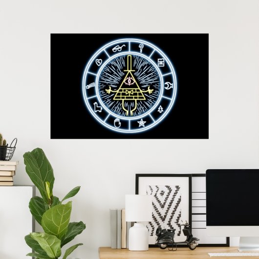 Poster Gravity Falls Bill Cipher Wheel (Bureau à domicile)